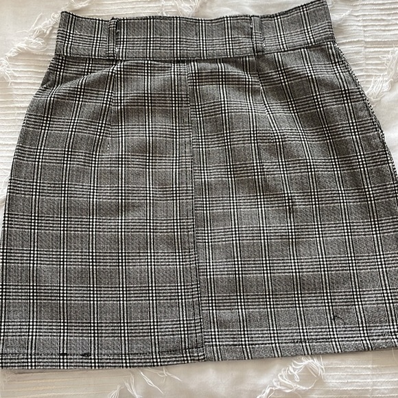 Topshop high waisted plaid mini skirt - us 4, uk 8 - Picture 2 of 4